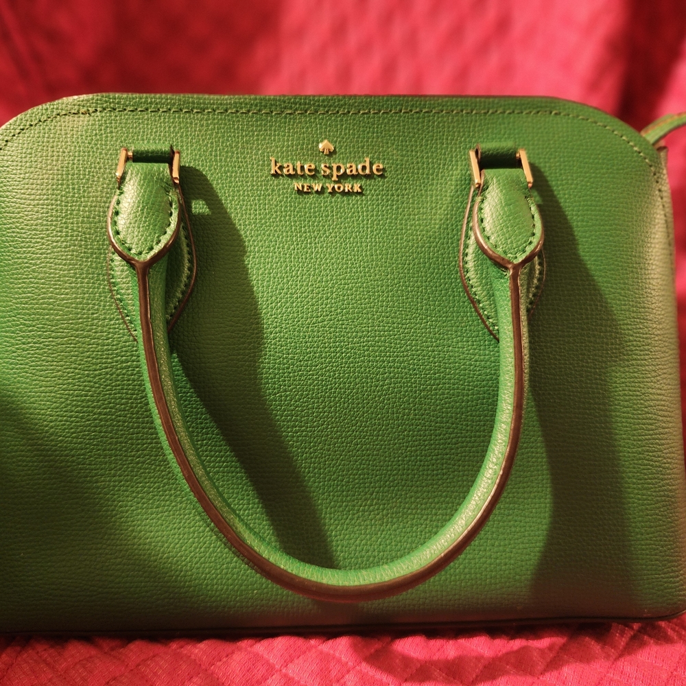 Authentic Kate Spade Green Leather Handbag